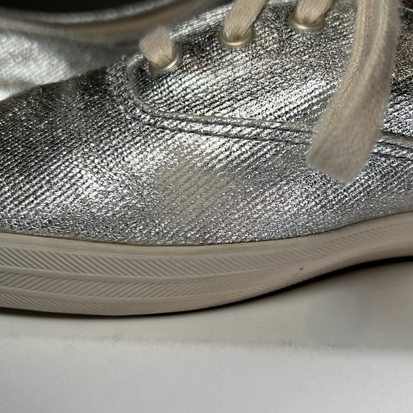 Metallic Silver Keds Champion Sneakers - Size 9 - Womens Classic Keds - Picture 13 of 14